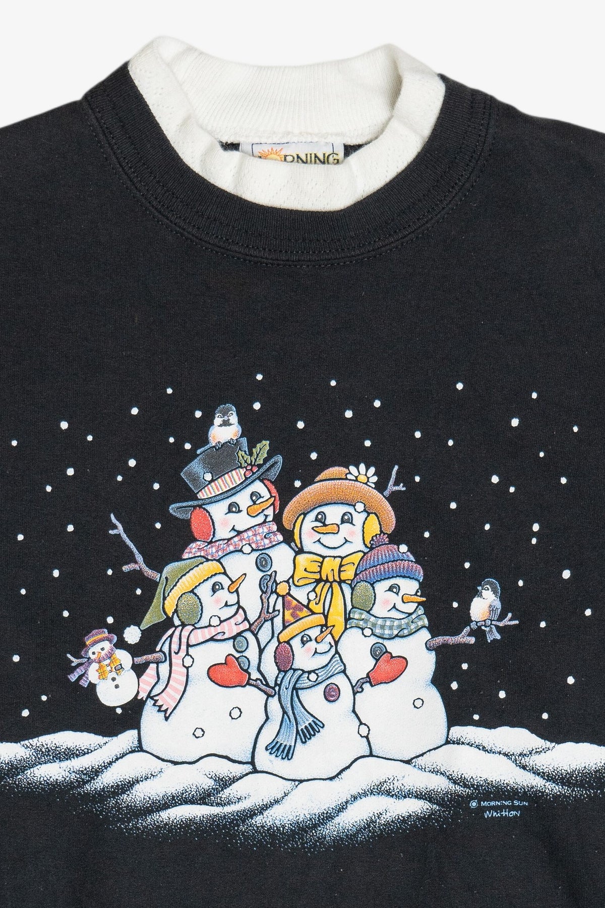 Vintage Snowmen Family Christmas Sweatshirt (1990s)