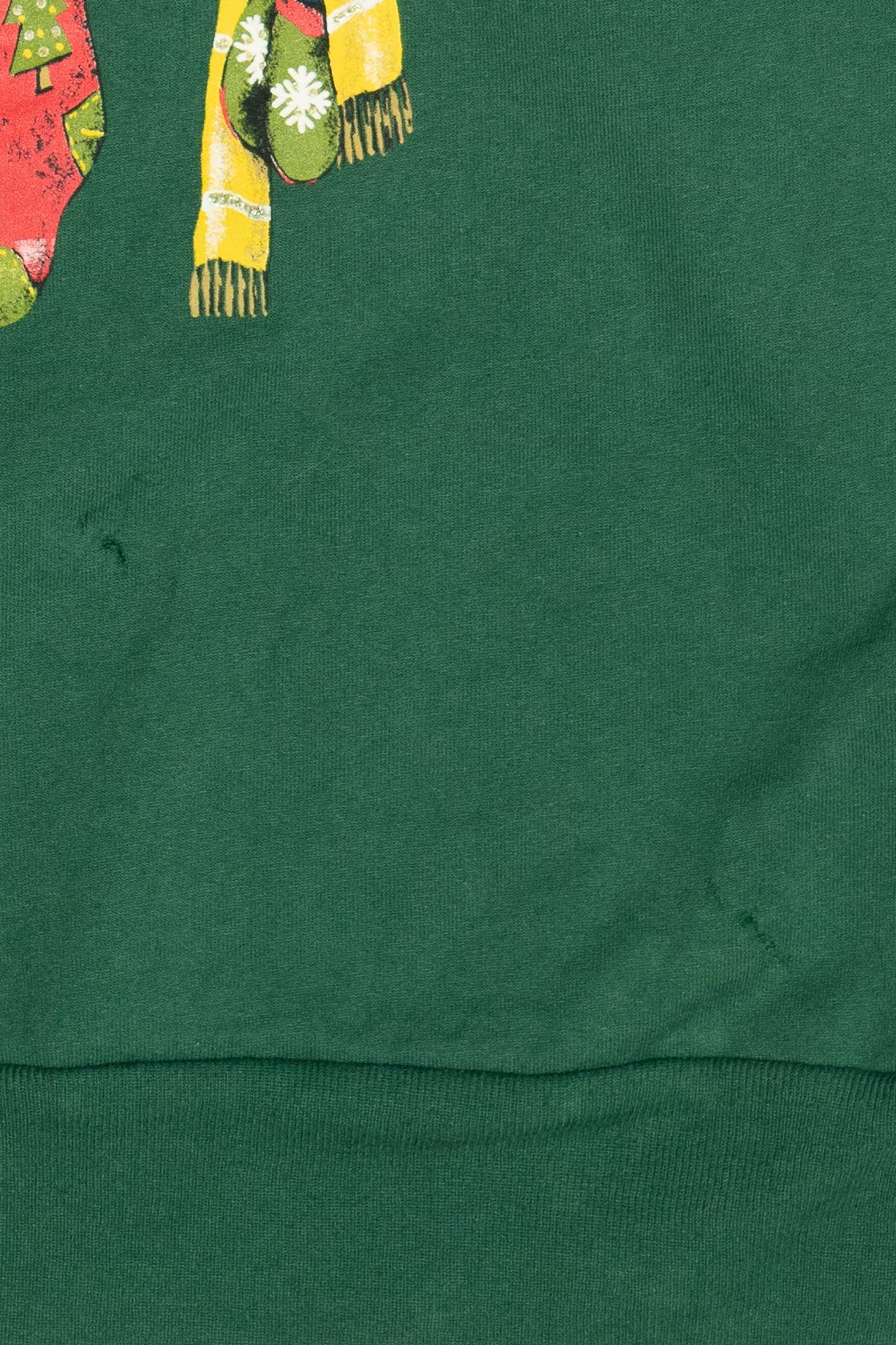 Vintage Stockings On Christmas Mantle Ugly Christmas Sweatshirt (1990s)