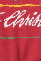 Vintage "White Christmas" Snowy Trees Christmas Sweatshirt (1990s)