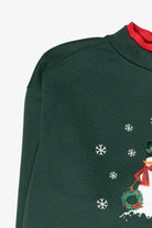 Snowman Tree Hunting Vintage Ugly Christmas Sweatshirt (1990s)