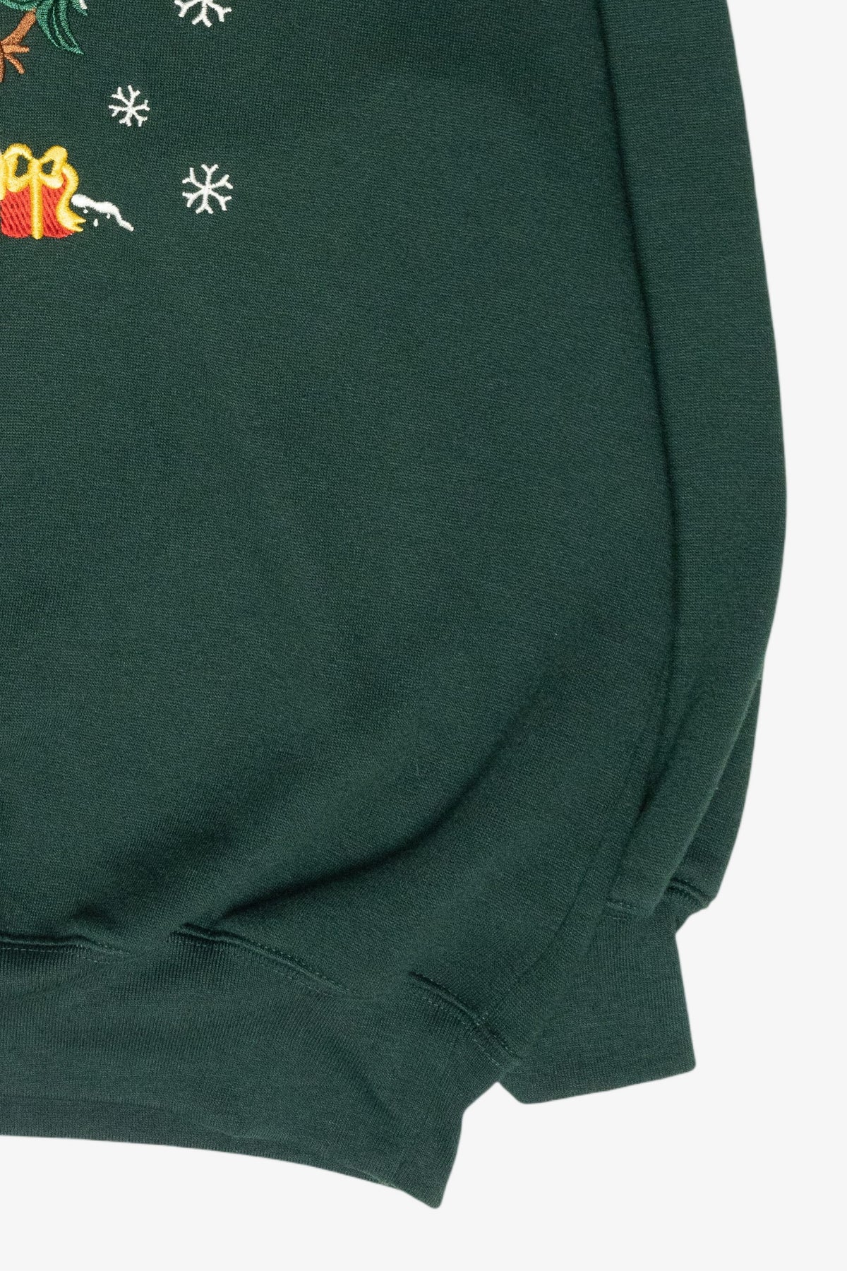 Snowman Tree Hunting Vintage Ugly Christmas Sweatshirt (1990s)