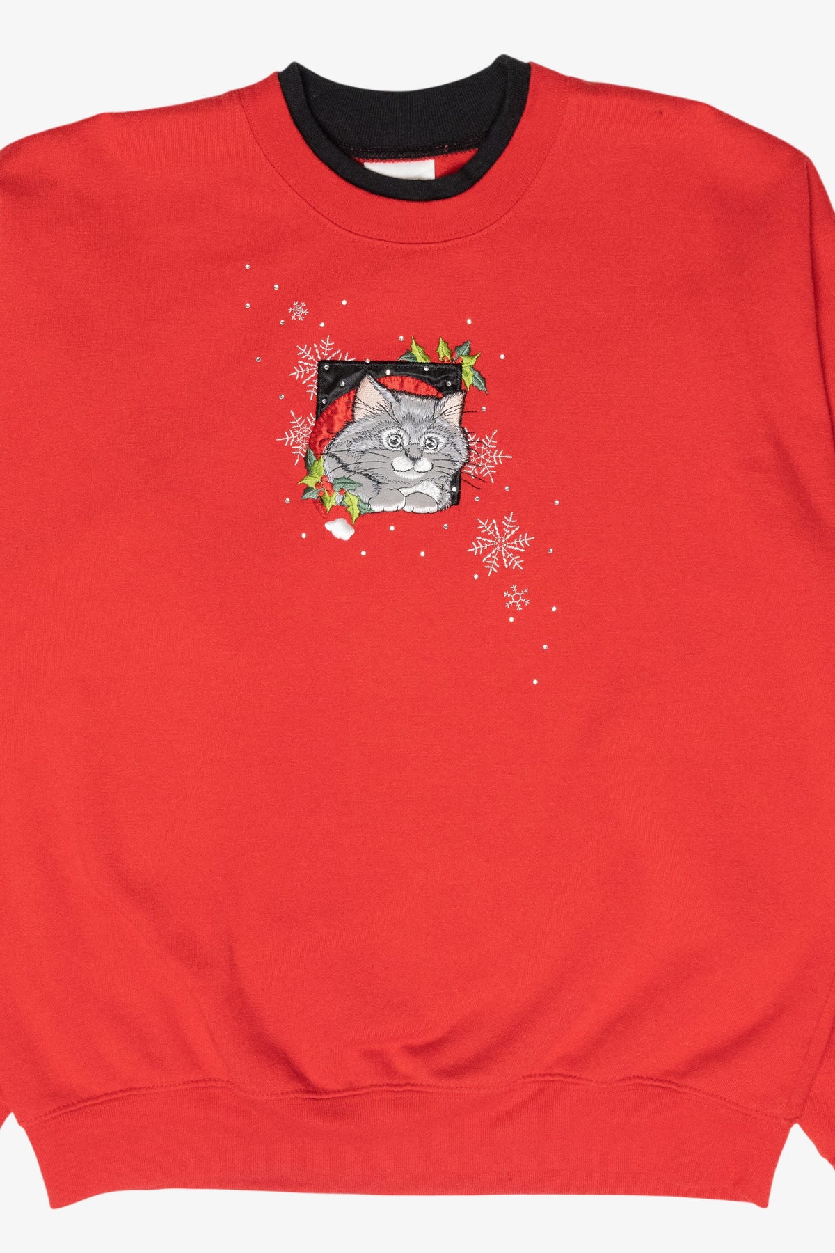 Kitty Vintage Ugly Christmas Sweatshirt (1990s)
