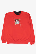 Kitty Vintage Ugly Christmas Sweatshirt (1990s)