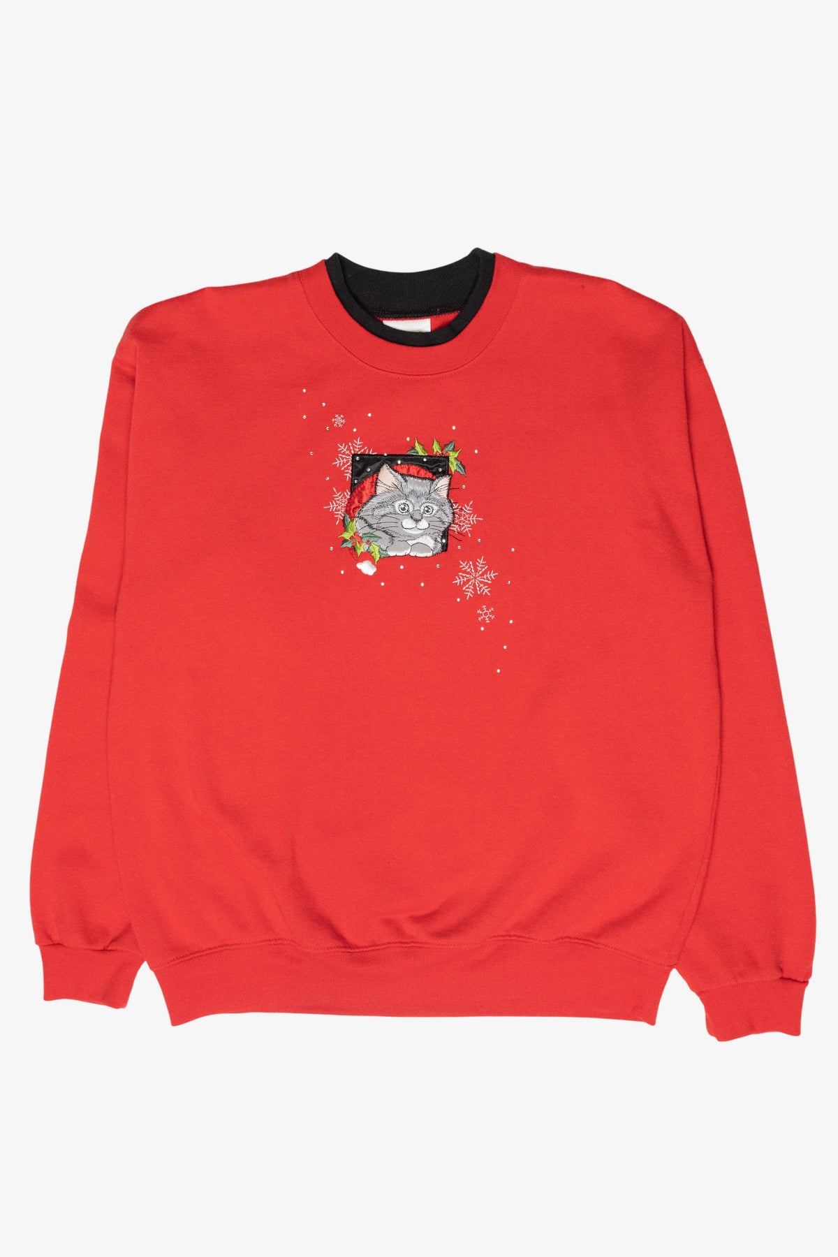 Kitty Vintage Ugly Christmas Sweatshirt (1990s)