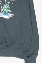 "Warm Wishes" Snowman Vintage Ugly Christmas Sweatshirt (2000s)