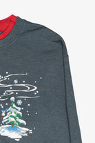 "Warm Wishes" Snowman Vintage Ugly Christmas Sweatshirt (2000s)