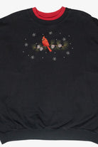 Cardinal Branch Vintage Ugly Christmas Sweatshirt (1990s)