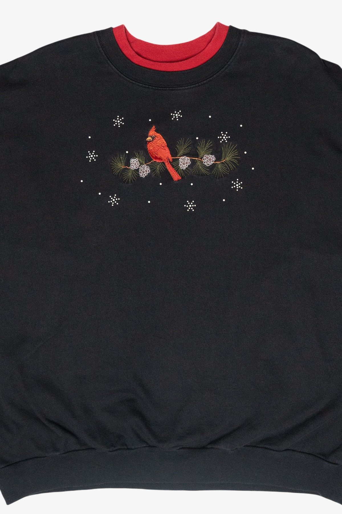Cardinal Branch Vintage Ugly Christmas Sweatshirt (1990s)