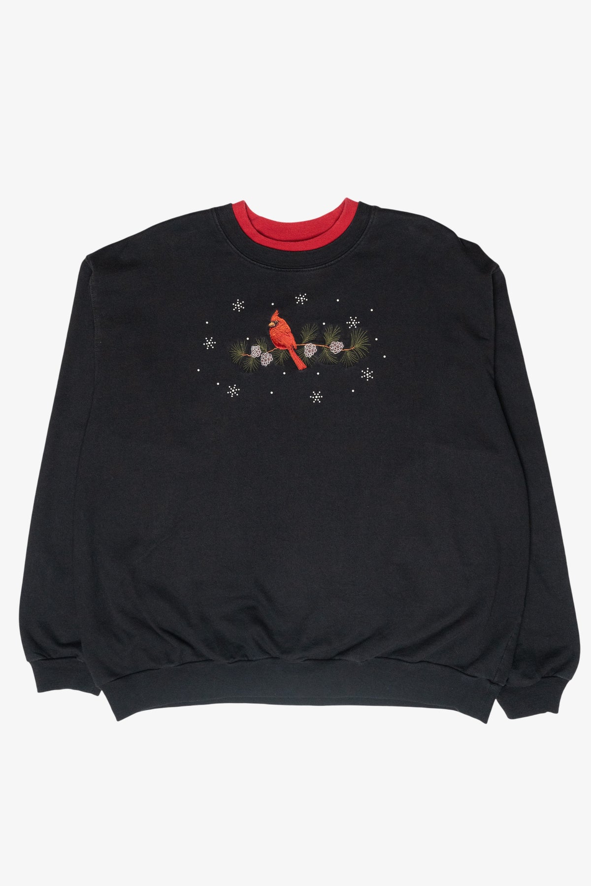 Cardinal Branch Vintage Ugly Christmas Sweatshirt (1990s)