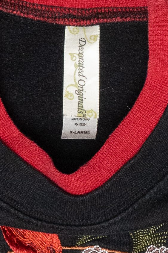 Cardinal Branch Vintage Ugly Christmas Sweatshirt (1990s)