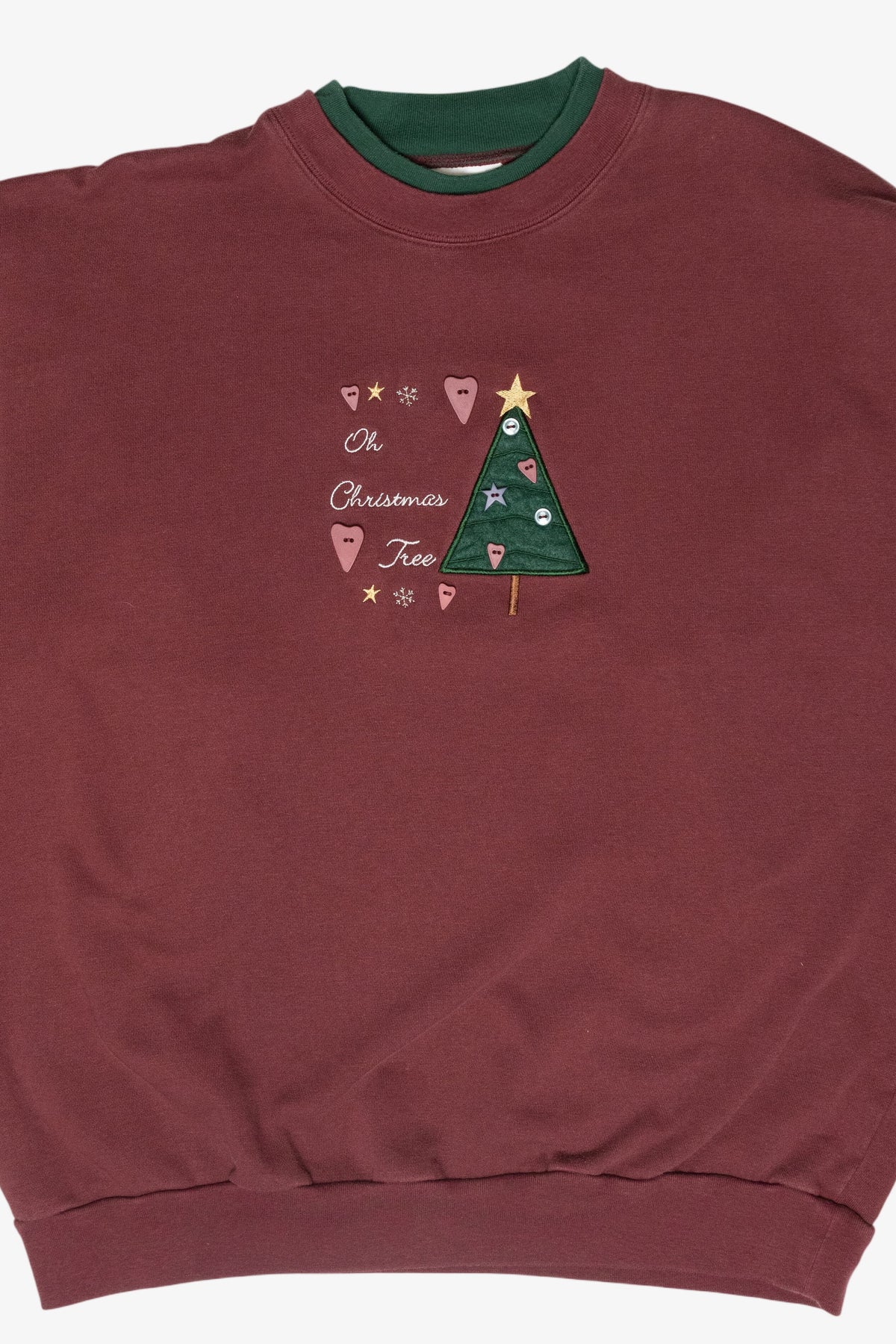 "Oh Christmas Tree" Vintage Ugly Christmas Sweatshirt (1980s)