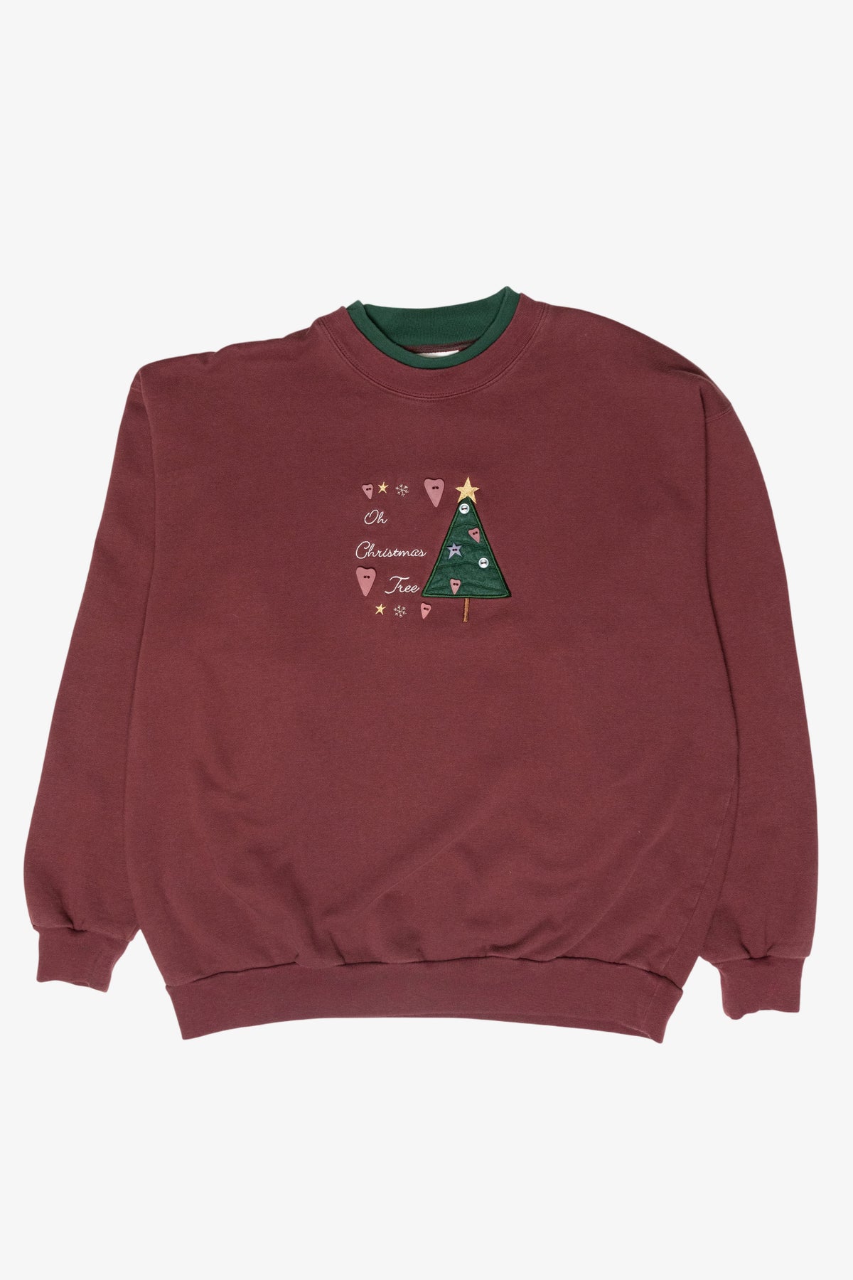 "Oh Christmas Tree" Vintage Ugly Christmas Sweatshirt (1980s)