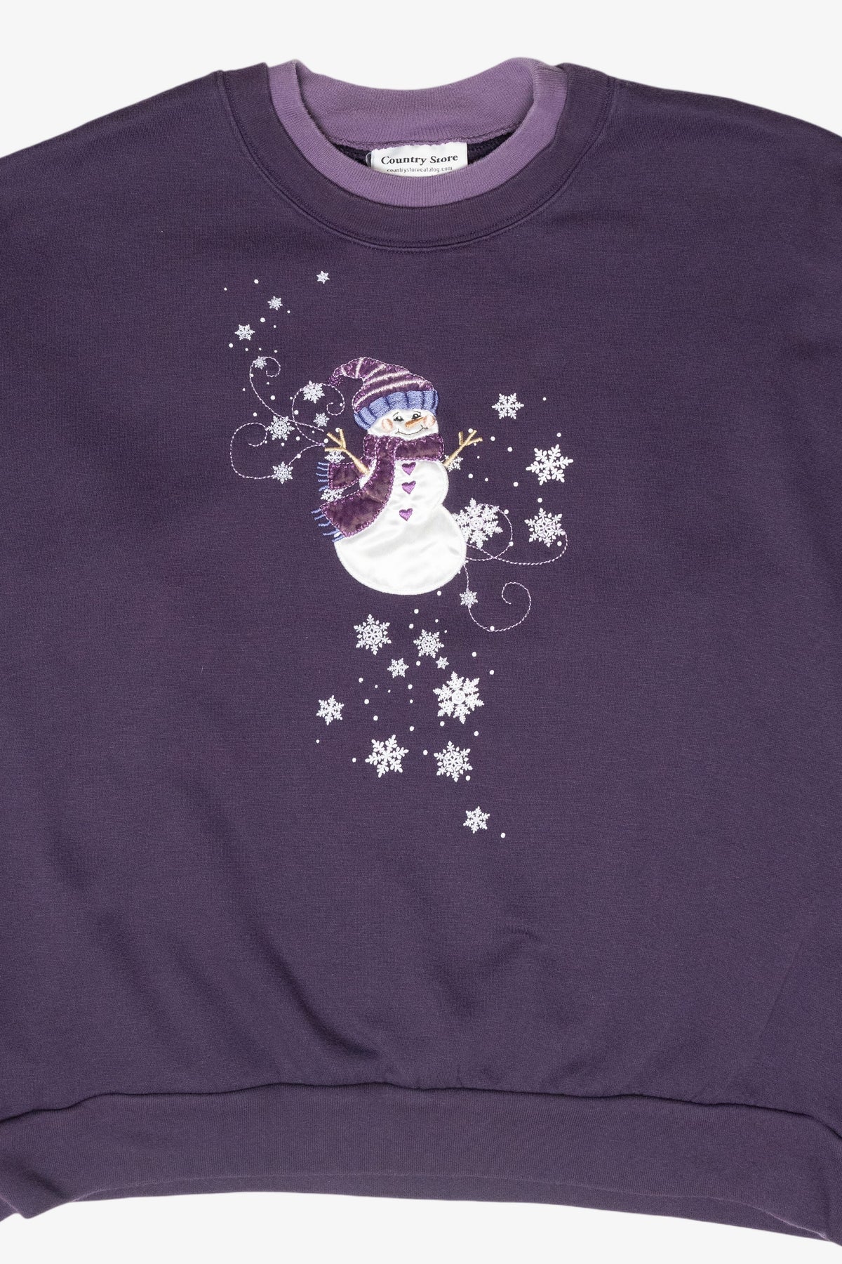 Whimsy Snowman Vintage Ugly Christmas Sweatshirt (2000s)