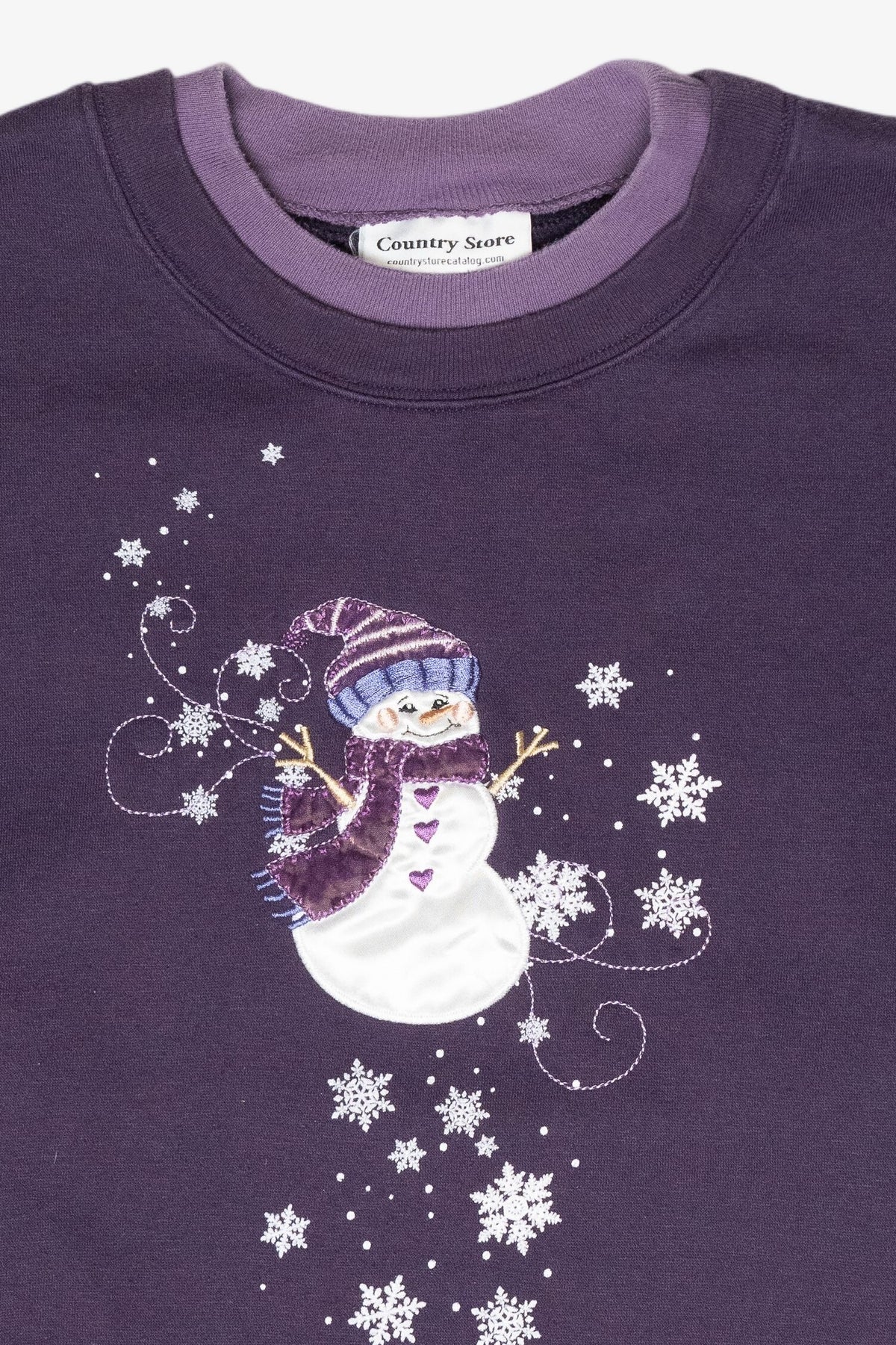 Whimsy Snowman Vintage Ugly Christmas Sweatshirt (2000s)