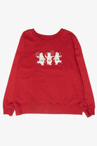 "Ho Ho Ho" Polar Bears Vintage Ugly Christmas Sweatshirt (2000s)