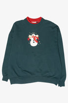 Snowman Angel Vintage Ugly Christmas Sweatshirt (1990s)