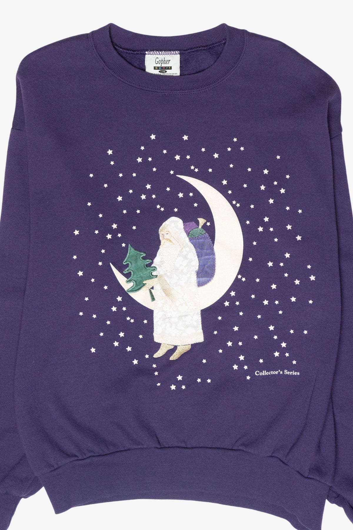 St. Nick Moon Vintage Ugly Christmas Sweatshirt (1990s)