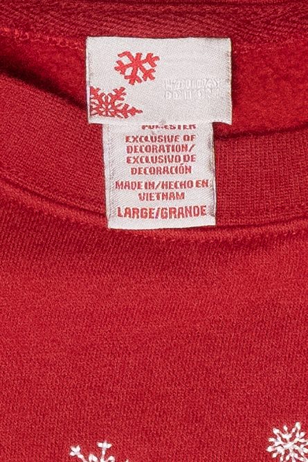 "Happy Holidays" Ice Skates Vintage Ugly Christmas Sweatshirt (2000s)