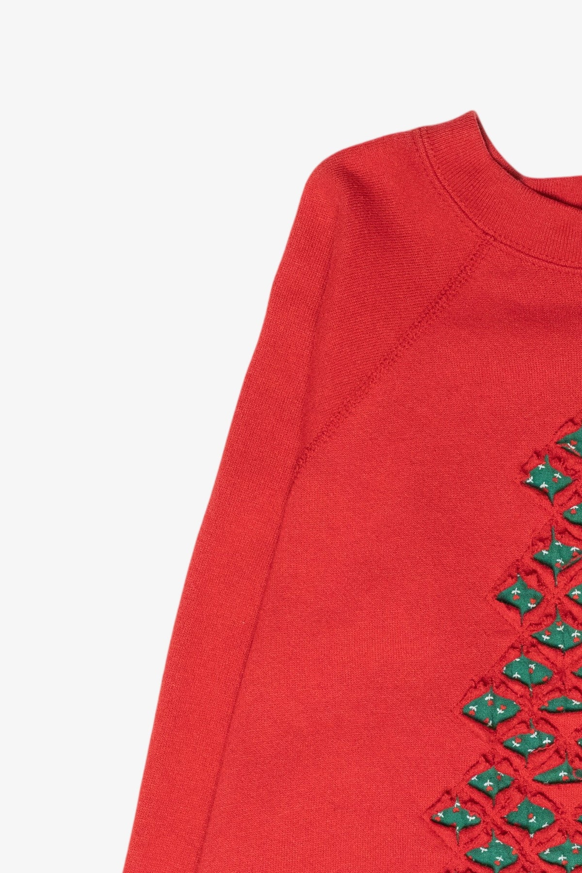 Handmade Tree Cutout Vintage Ugly Christmas Sweatshirt (1990s)