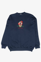 "Happy Holidays" Birdhouse Vintage Ugly Christmas Sweatshirt (1990s)