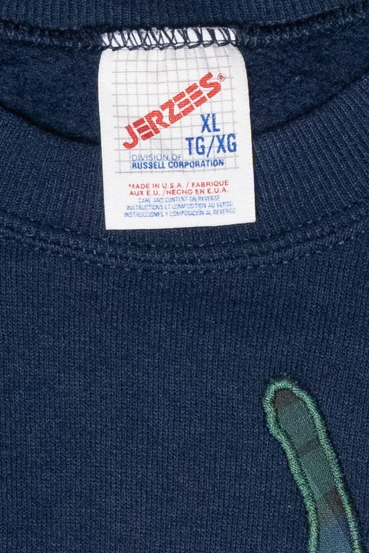 Handmade Winter Cabin Vintage Ugly Christmas Sweatshirt (1990s)