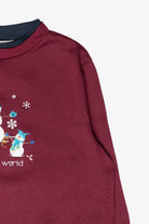"Joy to the World" Snowmen Vintage Ugly Christmas Sweatshirt (1990s)