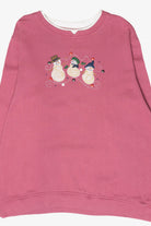 Snowmen Trio Vintage Ugly Christmas Sweatshirt (2000s)