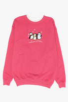 "Freezin'" Penguins Vintage Ugly Christmas Sweatshirt (2000s)