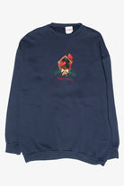 "Happy Holidays" Birdhouse Vintage Ugly Christmas Sweatshirt (1990s)