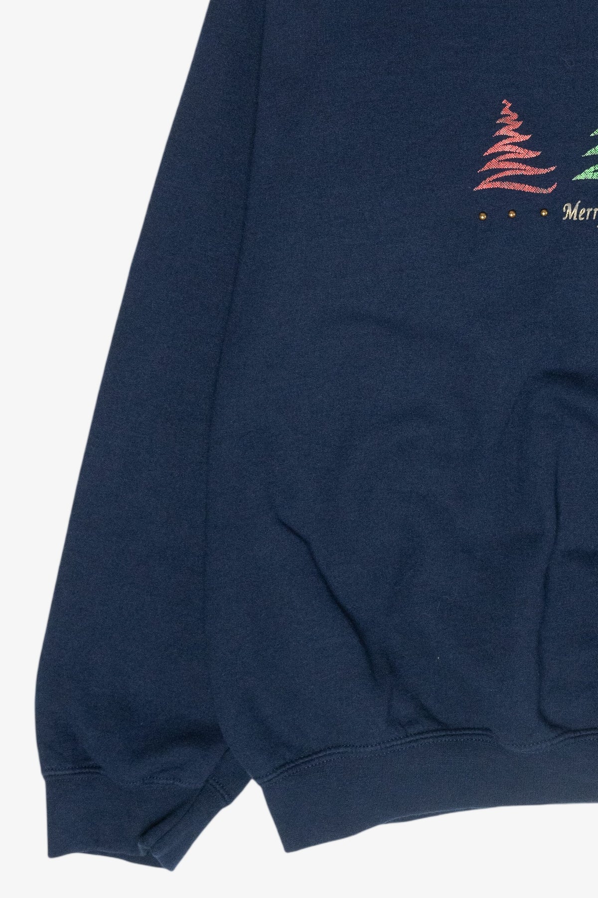 Zig-Zag Trees Vintage Ugly Christmas Sweatshirt (2000s)