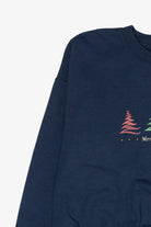 Zig-Zag Trees Vintage Ugly Christmas Sweatshirt (2000s)