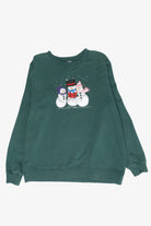 Caroling Snowmen Vintage Ugly Christmas Sweatshirt (2000s)