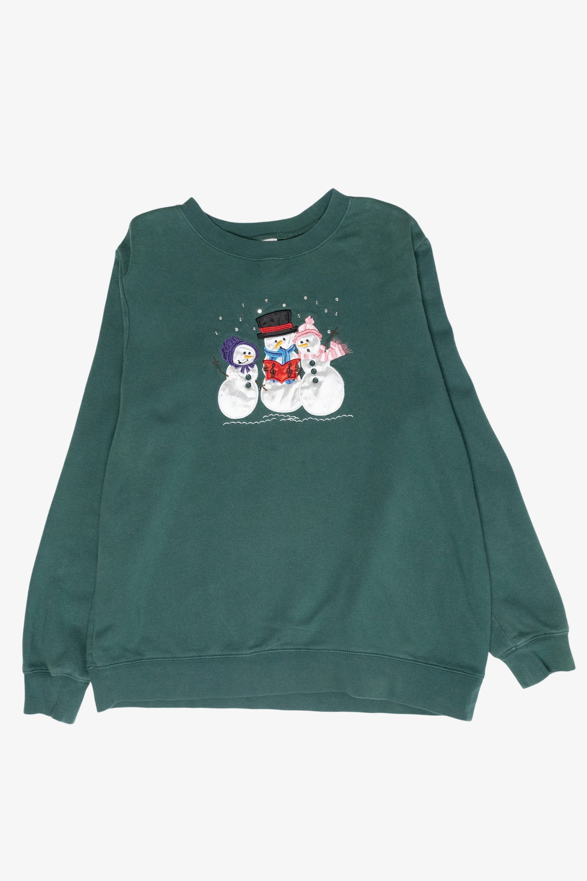 Caroling Snowmen Vintage Ugly Christmas Sweatshirt (2000s)