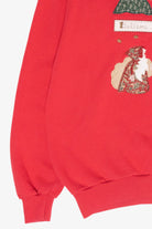 "Believe in Magic" Handmade Vintage Ugly Christmas Sweatshirt (1990s)