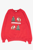 "Believe in Magic" Handmade Vintage Ugly Christmas Sweatshirt (1990s)