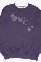 Snowflake Winds Vintage Ugly Christmas Sweatshirt (2000s)
