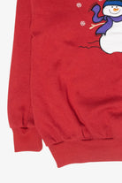 Snowmen Trio Vintage Ugly Christmas Sweatshirt (1990s)