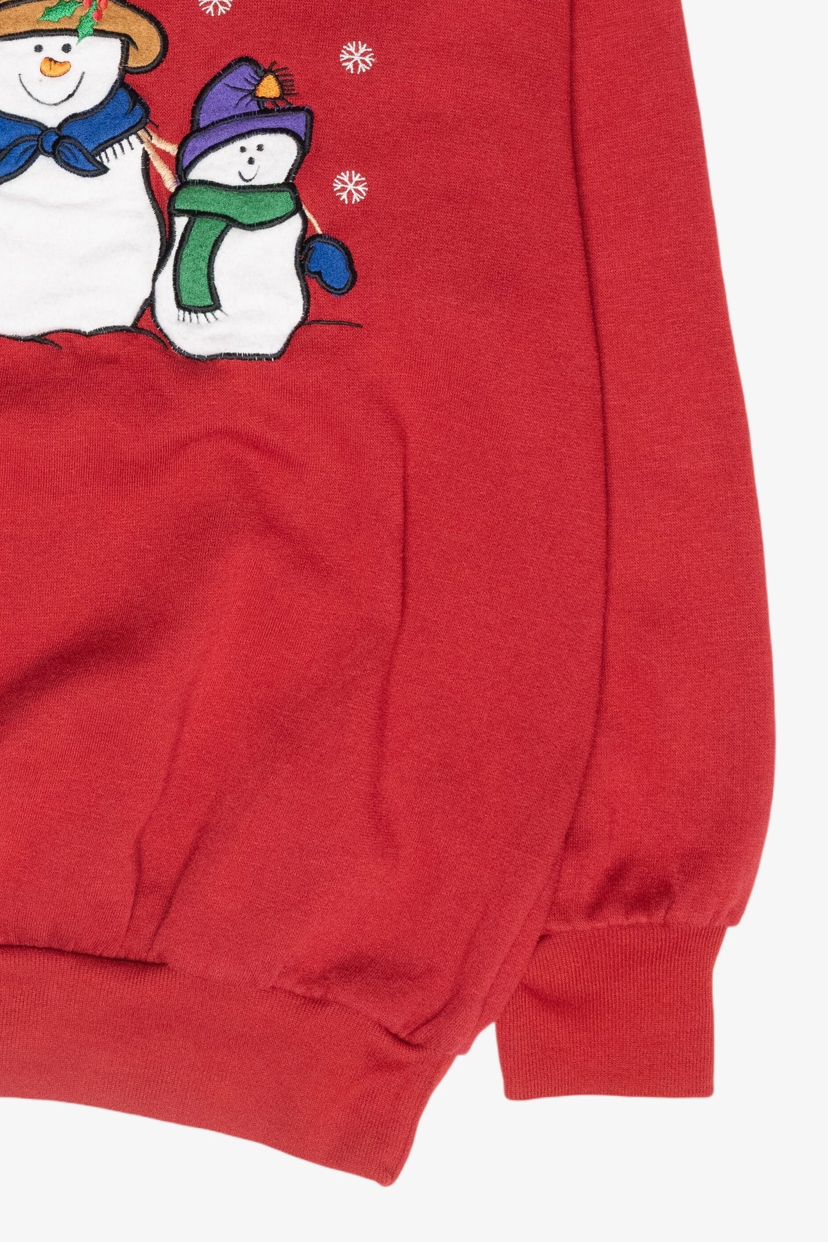 Snowmen Trio Vintage Ugly Christmas Sweatshirt (1990s)