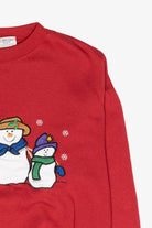 Snowmen Trio Vintage Ugly Christmas Sweatshirt (1990s)