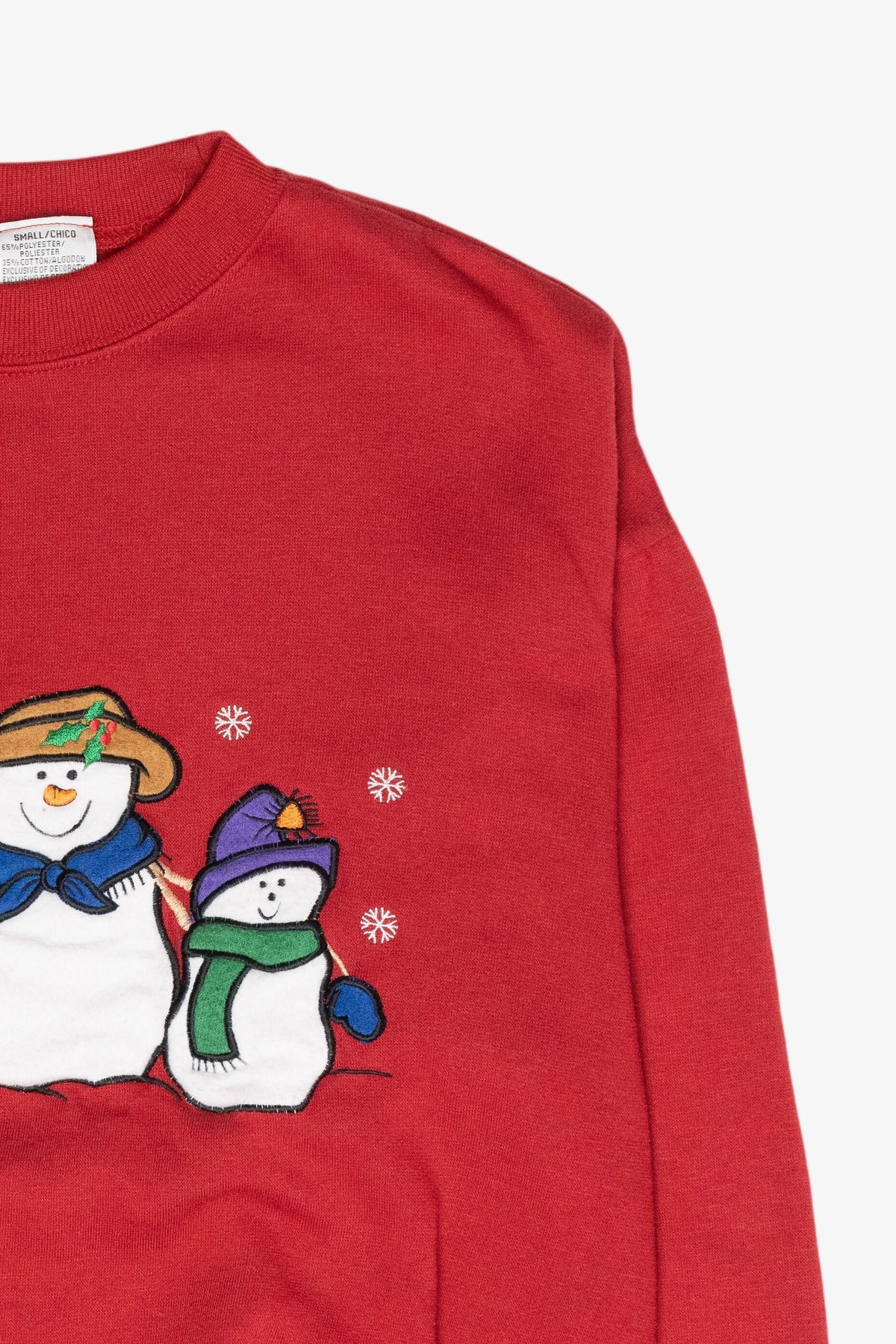 Snowmen Trio Vintage Ugly Christmas Sweatshirt (1990s)