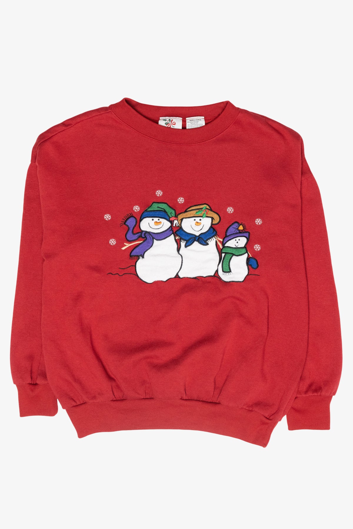 Snowmen Trio Vintage Ugly Christmas Sweatshirt (1990s)