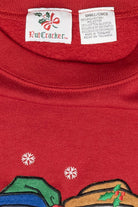 Snowmen Trio Vintage Ugly Christmas Sweatshirt (1990s)