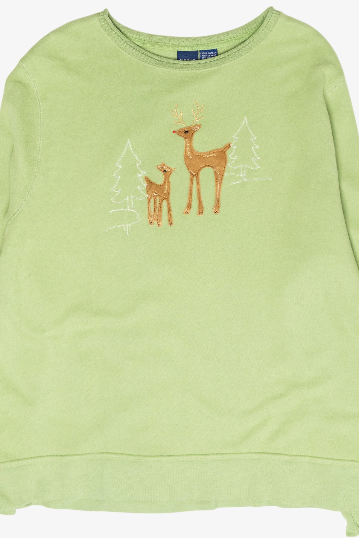 Reindeer Vintage Ugly Christmas Sweatshirt (2000s)
