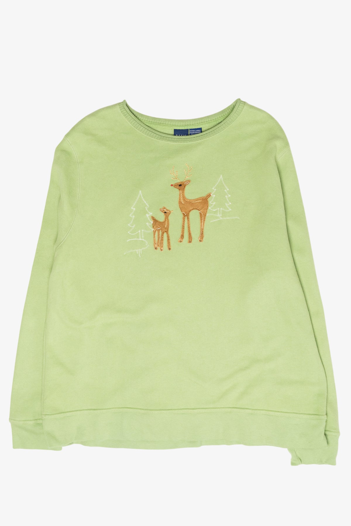 Reindeer Vintage Ugly Christmas Sweatshirt (2000s)