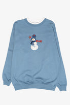 Snowman With Cardinals Vintage Ugly Christmas Sweatshirts (1990s)