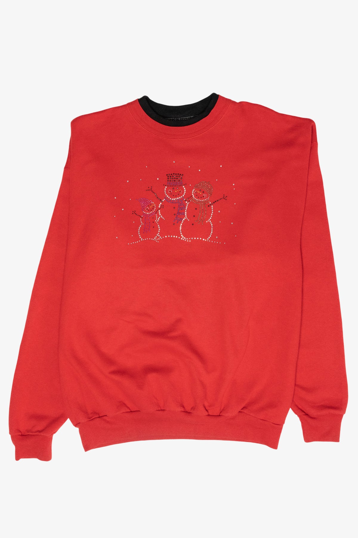 Studded Snowmen Vintage Ugly Christmas Sweatshirt (1990s)