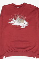 Bunny Tracks Vintage Ugly Christmas Sweatshirt (1990s)