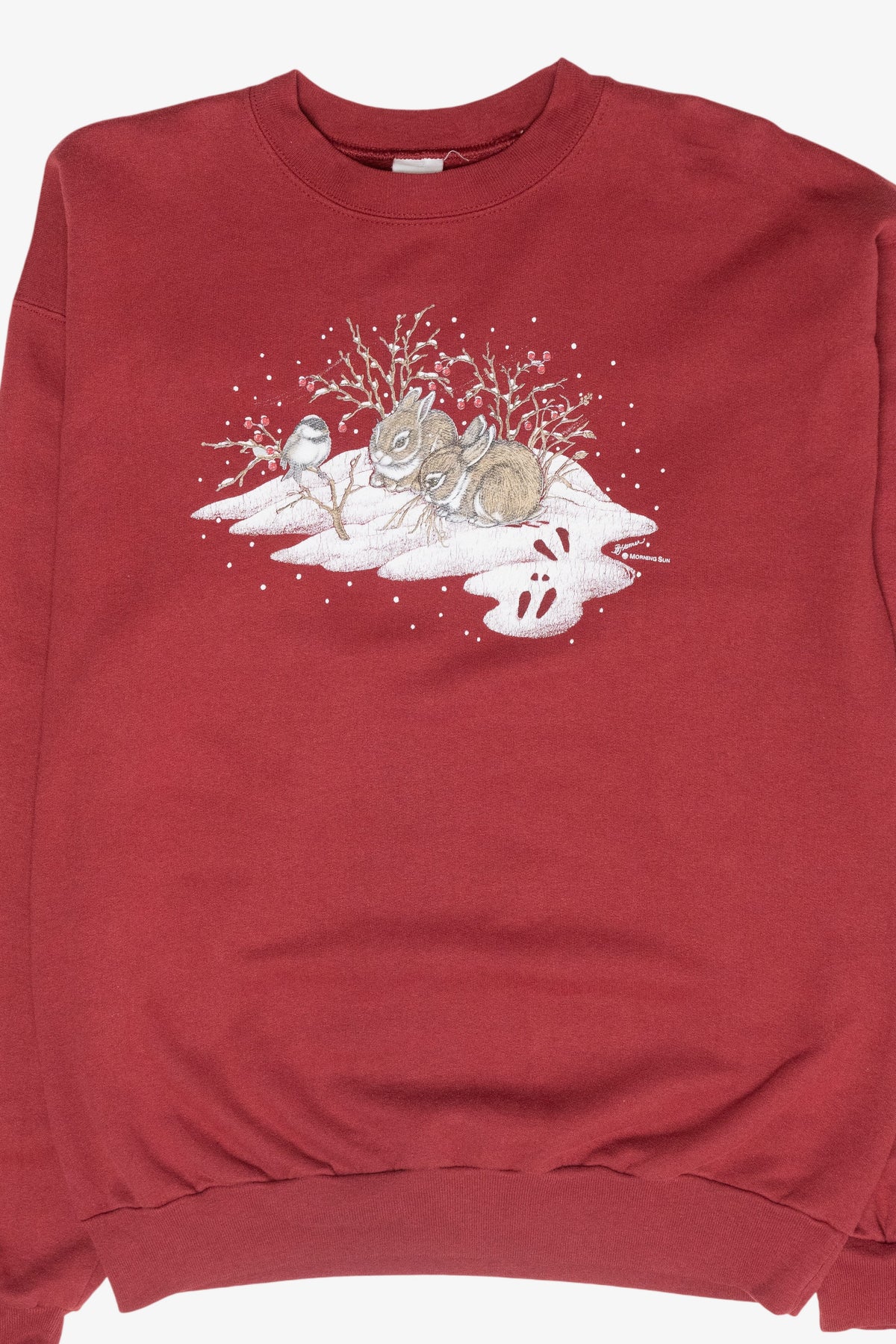 Bunny Tracks Vintage Ugly Christmas Sweatshirt (1990s)