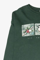 "Tis The Season" Birds Vintage Ugly Christmas Sweatshirt (1990s)