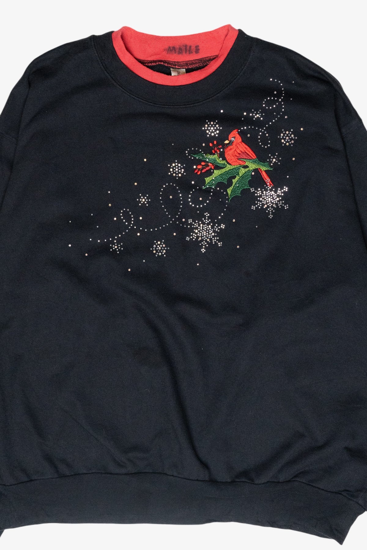 Cardinal Vintage Ugly Christmas Sweatshirt (1990s)